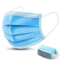 50PCS/box Disposable Face Mask หน้ากากปากทิ้งผ้าฝ้ายสีฟ้ามาสก์หน้าไม่ทอหน้ากากป้องกันฝุ่นหน้ากาก 3 กรองเปิดใช้งานหน้ากาก 50 ชิ้น / แพ็ค