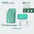 Glacier Hand Sanitizer Complete Set Hand Sanitizer Glacier 30ml.1+Silicone Case Set1+Glacier Refill Pouch 100ml.1