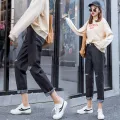 Free Shipping Korean Boyfriend Style Hole Harem Ninth Jean Pants