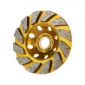 ถ้วยเพชรขัดพื้น 4"x12T ขัดหยาบ 412GR SUMO สีทอง ขัดง่าย ขัดเร็ว สำหรับขัดพื้นคอนกรีตที่มีความแข็งมากเป็นพิเศษ ถ้วยเพชรขัดหยาบ ถ้วยเพชรขัดพื้นคอนกรีต