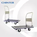 CHINTER WH-0003-WH004 รถเข็นพื้นเหล็กพับได้ รับน้ำหนัก 220 กก.และ370กก.ล้อ PUมือจับข้างเดียว พับได้