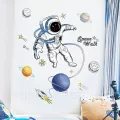 สติ๊กเกอร์ติดผนัง สติ๊กเกอร์ติดผนังห้องนอน รุ่น นักบินอวกาศ Space Walk Wall Sticker