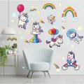 zsz1348 สติ๊กเกอร์ติดผนัง รุ่นยูนิคอร์น Wall Sticker