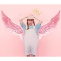 QR9221 สติ๊กเกอร์ติดผนัง สติ๊กเกอร์ติดผนังห้องนอน รุ่น Angel wings