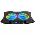 Signo E-sport CP-510 Spectro RGB Gaming Coolingpad คุณภาพดี มีหน้าจอ LCD
