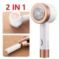 Portable 2 In1 Electric T Rer Sticy Roller Usb Rechargeable Clothes Sweater Fabric Aver Pill Rer Hair Bl Cutter