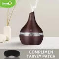 Saen Humidifier Electric Air Difr Wood Ultrasonic Air Humidifier I L Therapy Cool Mist Maer For Home