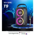 W-king T9 Bluetooth Speaker ลำโพงบลูทูธ LED กำลังขับ 80W เบสแน่นพร้อมไมค์ลอยและรีโมทร้องเพลงได้ทุกที่ ประกันศูนย์ 6เดือน