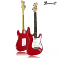 Paramount กีตาร์ไฟฟ้า ทรง Stratocaster รุ่น EGT100MRD สีแดงเมทัล