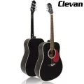 Clevan Acoustic Guitar D20 กีตาร์โปร่ง 41 นิ้ว หย่องแบบ Nubone + ใช้สายกีตาร์ D'Addario ** เสียงดีกว่า Yamaha F310 / ปร