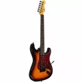 SQOE กีตาร์ไฟฟ้า ทรง Strat 22 เฟร็ต ปิ๊กอัพแบบ HSS รุ่น SEST230 สีซันเบิร์ส + ฟรีคันโยก & กระเป๋า & สายแจ็ค & ปิ๊กกีตาร์