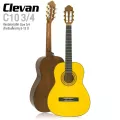 Clevan C10 3/4  กีตาร์คลาสสิค ขนาด 3/4 สำหรับเด็กอายุ 8-12 ปี ไม้สปรูซ/อกาธิส หย่อง Nubone ใช้สาย D'Addario J27 ** ปรับ