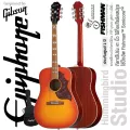 Epiphone® Hummingbird Studio กีตาร์โปร่ง 41 นิ้ว ไม้ท็อปโซลิดสปรูซ ลูกบิด Grover® / ปิ๊กอัพ Fishman™ Sonicore™  + แถมฟรีกระเป๋าพรีเมียม VIP ** ประกัน