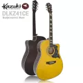 Kazuki DLKZ41CE กีตาร์โปร่งไฟฟ้า 41 นิ้ว คอเว้า Deluxe ไม้เบสวู้ด เคลือบเงา ดีไซน์ Gibson ** มีเครื่องตั้งสายในตัว **