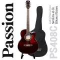 Passion PS408C กีตาร์โปร่ง 40 นิ้ว คอเว้า ไม้ลินเดน เคลือบเงา มีเหล็กดามคอ + แถมฟรีกระเป๋ากีตาร์โปร่ง & ปิ๊ก ** กีตาร์โปร่งมือใหม่ **