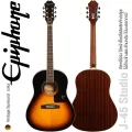 Epiphone® J-45 Studio กีตาร์โปร่ง ทรง J-45 ไม้หน้าแท้ ท็อปโซลิดซิทก้าสปรูซ  / ไม้ข้างและหลังมะฮอกกานี เคลือบเงา