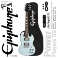 Epiphone® Power Players SG กีตาร์ไฟฟ้า ทรง SG 22 เฟรต ขนาด 3/4 ไม้มะฮอกกานี + แถมฟรีกระเป๋า & สายสะพาย & สายแจ็ค & ปิ๊ก ** ประกันศูนย์ 1 ปี **