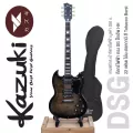 Kazuki BKZ-DSG กีตาร์ไฟฟ้า ทรง SG 22 เฟรต บอดี้ไม้มะฮอคกานี คอไม้มะฮอคกานี ฟิงเกอร์บอร์ดโรสวู้ด ปิ๊กอัพฮัมบัคเกอร์ + *แถ