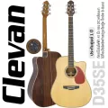 Clevan D35SE กีตาร์โปร่งไฟฟ้า 41 นิ้ว ไม้ท็อปโซลิดสปรูซ/โรสวู้ด หย่องแบบ Nubone ใช้สายกีตาร์ D'Addario ปิ๊กอัพ B-Band ม