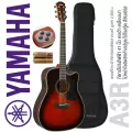 Yamaha® A3R กีตาร์โปร่งไฟฟ้า 41 นิ้ว ไม้โซลิดแท้ทั้งตัว ไม้บ่มด้วยเทคโนโลยี ARE ปิ๊กอัพมีเทคโนโลยี SRT + ฟรีกระเป๋ากีตาร