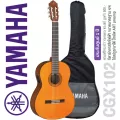 Yamaha® กีตาร์คลาสสิคไฟฟ้า ขนาดมาตรฐาน 4/4 ไม้สปรูซ มีฟังก์ชันเครื่องตั้งสายในตัว รุ่น CGX102 + แถมฟรีกระเป๋า Yamaha** กีตาร์คลาสสิคไฟฟ้าที่ขายดี