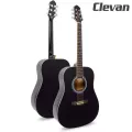 Clevan D10 กีตาร์โปร่ง 41" หย่องแบบ Nubone + สายกีตาร์ D'addario กีตาร์โปร่งสเปค Yamaha F310