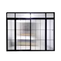 Custom study kitchen balcony living room bathroom sliding door two-door toughened glass titanium magnesium alloy sliding door