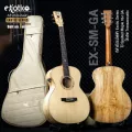 Kazuki EX-SM-GA กีต้าร์โปร่งไฟฟ้า Exotic Series ทรง GA Cutaway ไม้แท้โซลิดซิดก้าสปรูซ/เมเปิ้ล ปิ๊กอัพ Transacoustic สาย