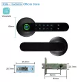 HIDO ลูกบิดประตู กุญแจล็อคประตู กลอนประตูไฟฟ้า digital door lock กุญแจสแกนนิ้ว/รหัสผ่าน/กุญแจ คลุมได้รูกุญแจทรงกลม