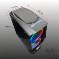 E-ATX Case NP ITSONAS Diablo Tempered Glass RGB BlackBy JD SuperXstore