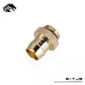 Bykski B-Tj3 10mm G1/4'' 3/8'' Hose Pipe Barb Fitting Soft Tube Connector For Water Cooling Pc Radiator Brass Diamond Grain