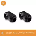 2pcs Ekwb Classic Series 90 Degree Rotary Dapter Fittings With G1/4" Liquid Loop Elbow Silver Black Black Nickel