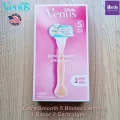 ยิลเลตต์วีนัส ชุดมีดโกน สำหรับผู้หญิง Venus® Extra Smooth 5 Blades 1 Razor 2 Cartridges (Gillette®)