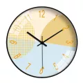 10 นิ้ว 25 ซม. นาฬิกาแขวนผนังห้องนั่งเล่นที่ทันสมัยสีที่เรียบง่ายในครัวเรือนนาฬิกาควอทซ์สร้างสรรค์ปิดเสียงนาฬิกา TH34018