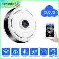 Serindia WIFI กล้อง 360 องศา Panoramic Fisheye 1080P HD MINI กล้อง IP ไร้สายการรักษาความปลอดภัยภายในบ้านกล้องวงจรปิด P2P Cloud