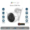กล้องวงจรปิด Wifi ไร้สาย EZVIZ 4MP C3W COLOR NIGHT VISION PRO 2.8MM, กันน้ำกันฝุ่น IP67, ระบบ AI, การพูดคุยสองทิศทาง,  กลางคืนแบบสี, มีเสียงเตือน
