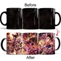 Dropshipping 1pcs 350ml One Piece Coffee Mugs Creative Color Changing Luffy Zoro Anime Ceramic Milk Tea Cups Novelty S