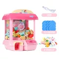 เครื่องตุ๊กตา DIY เด็กหยอดเหรียญเล่นเกม Mini Claw Catch ของเล่นเครื่องปั้นจั่นเพลงตุ๊กตาเด็กของขวัญวันเกิดคริสต์มาส