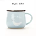 Zakka Retro Ceramic Cup Creative European Style Breakfast Enamel Milk Cups Cute Mugs Animal Picture Coffee Cup Cute S