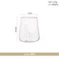 Glass Mug Cocktail Glass Golden Black Letter Transparent Tall Mugs Milk Tea Coffee Cup Home Party Bar Drinkware 480ml