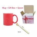 Creative Heat Sensitive Ceramic Mug Diy Photo Color Changing Mugs Breakfast Milk Coffee Starry Sky Cup