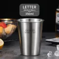 Worthbuy Coffee Mug With Pattern 304 Steel Beer Mug Kitchen Drinkware For Kids Beer Milk Water Cup