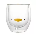 Lovely Bear Creative Beer Glasses Heat-Resistant Wall Coffee Cup Morning Milk Glass Juice Glass Cute Cup S