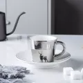 Creative Reflection Horse Cup Nordic Cartoon Elk Anamorphic Cup The Mirror Collection Panda Mug David's Deer