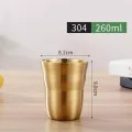 1pc Stainless Steel Cups Kitchen Wine Beer Coffee Cup Whiskey Milk Mugs Travel Camping Cup Drinkware 175/260/300/480ml