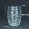 500ml Glass Ceramic Tiki Mug Creative Porcelain Beer Wine Mug Cup Bar Tool