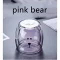 Homies Glass Mug 3d Lovely Bear Innovative Beer Glasses Heat-Resistant Double Wall Coffee Cup Milk Juice Mug