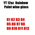 12 Yt Rainbow Paint Stainless Steel Wine Glass Family Finds