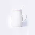 500ml Cartoon Cat Heat-Resistant Ceramics Cup Lid Cup Thicken Kitten Milk Coffee Mug Children Cups Office Mok Drinking