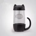 Cute Cat Water Glass Bottle Infuser Filter Juice Tea Cup Mug Portable Office